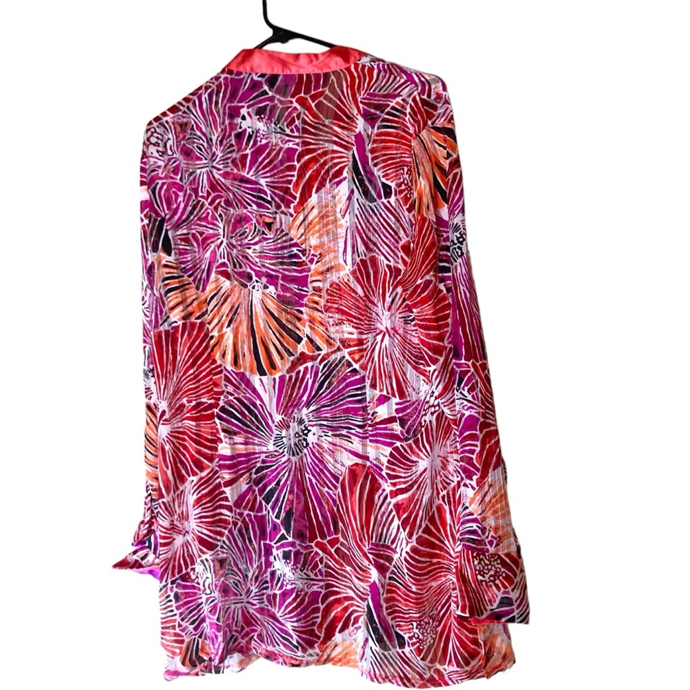 Georg Roth Blouse W/ Turn Cuff Size Large - Picture 3 of 8